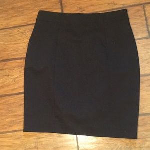 Black pencil skirt